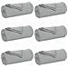 Coperte da Pile 6 pcs Grigio 240 x 220 cm Panno - Foto miniatura 1