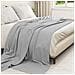 Coperte da Pile 6 pcs Grigio 240 x 220 cm Panno - Foto miniatura 3