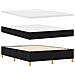 Letto a molle con materasso Nero 140 x 190 cm Tessuto - Foto miniatura 4