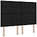 Letto a molle con materasso Nero 140 x 190 cm Tessuto - Foto miniatura 5
