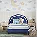 Struttura letto bambini con testata Blu Polizia 90 x 190 cm - Foto miniatura 3