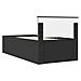 Struttura del letto Nero 75 x 190 cm Legno multistrato - Foto miniatura 9