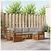 Set divani con cuscino 6 pcs Grigio Naturale e Chiaro - Foto miniatura 2