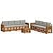 Set divani con cuscino 9 pcs Grigio Naturale e Chiaro - Foto miniatura 1