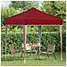 Tenda per feste a pop-up 195 x 195 x 245 cm Borgogna - Foto miniatura 3