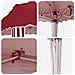 Tenda per feste a pop-up 195 x 195 x 245 cm Borgogna - Foto miniatura 9