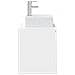 Mobile Lavabo da Parete Bianco Lucido 49,5 x 41 x 62,5 cm - Foto miniatura 3