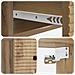 Mobiletto da notte a muro con cassetto 2 pcs Rovere Artigianale - Foto miniatura 8