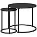 Set di Tavolini da Caffè 2 pcs 55 x 55 x 45 cm acciaio - Foto miniatura 1