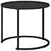 Set di Tavolini da Caffè 2 pcs 55 x 55 x 45 cm acciaio - Foto miniatura 5