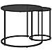 Set di Tavolini da Caffè 2 pcs 55 x 55 x 45 cm acciaio - Foto miniatura 6