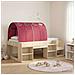Letto alto per bambini con storage 3 pz Rovere Sonoma e Rosso - Foto miniatura 2