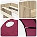 Letto alto per bambini con storage 3 pz Rovere Sonoma e Rosso - Foto miniatura 9