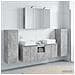 Set di mobili per il bagno 6 pcs Grigio Cemento - Foto miniatura 2