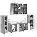 Set di mobili per il bagno 6 pcs Grigio Cemento - Foto miniatura 3