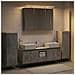 Set di mobili per il bagno 6 pcs Grigio Cemento - Foto miniatura 4