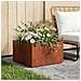 Vaso da giardino Ruggine 60 x 60 x 30 cm Acciaio Corten - Foto miniatura 2