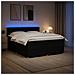 Letto box spring con materasso Nero 160 x 200 cm Tessuto - Foto miniatura 2