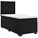Letto box spring con materasso Nero 80 x 200 cm Velluto - Foto miniatura 1