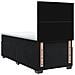 Letto box spring con materasso Nero 80 x 200 cm Velluto - Foto miniatura 8
