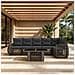 Set Divano da Giardino 7 pz Grigio e Grigio Scuro polyrattan - Foto miniatura 5