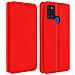 Custodia Samsung Galaxy A21s Portacarte Funzione Supporto Similpelle Rosso - Foto miniatura 1
