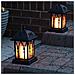 Garden Candle Lantern - Solar Powered - Effetto Flickering - Led Ambra - 27 Centimetri - Foto miniatura 4