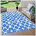 Tappeto Da Esterni Blu E Bianco 190x290 Cm In Pp - Foto miniatura 1