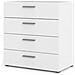 Tyhja Cassettiera Con 4 Cassetti - Bianco - L 70 X P 40 X H 75 Cm - Foto miniatura 1
