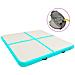 Tappetino Ginnastica Gonfiabile e Pompa 200x200x15cm PVC Verde - Foto miniatura 1