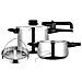 Dual Xpress 6/4 Pentola A Pressione 6 + 4 L, Induzione, Acciaio Inox. 18/10 Regolatore Pressione Argento - Foto miniatura 1