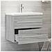 Mobile Bagno E Lavabo Integrato Grigio Sonoma Legno Multistrato - Foto miniatura 3