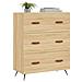 Cassettiera Rovere Sonoma 69,5x34x90 Cm In Legno Multistrato - Foto miniatura 3