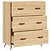 Cassettiera Rovere Sonoma 69,5x34x90 Cm In Legno Multistrato - Foto miniatura 5