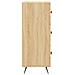 Cassettiera Rovere Sonoma 69,5x34x90 Cm In Legno Multistrato - Foto miniatura 6