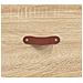 Cassettiera Rovere Sonoma 69,5x34x90 Cm In Legno Multistrato - Foto miniatura 8