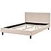 Letto Tessuto Fitou 140 X 200 Cm Beige - Foto miniatura 6