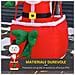 Babbo Natale Gonfiabile su Mongolfiera, Decorazione Natalizia da Esterno con Luci LED - Multicolore - Foto miniatura 6