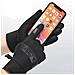 Guanti Invernali Caldi, Touch Screen Abilitati, Antivento /impermeabili /antiscivolo 1 Paio, Per Corsa /ciclismo /guida Black L - Foto miniatura 3