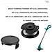 Bobine Per Decespugliatore Con Cappucci Protettivi Per Bosch Easy Grasscut 18-230 - Foto miniatura 3