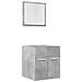 Set Mobili Da Bagno 2 Pz Grigio Cemento In Legno Multistrato - Foto miniatura 1