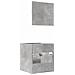 Set Mobili Da Bagno 2 Pz Grigio Cemento In Legno Multistrato - Foto miniatura 6
