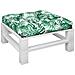 Cuscino Per Pallet Con Motivo A Foglie 80x80x12 Cm In Tessuto - Foto miniatura 3