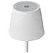 Lampada Da Tavolo Senza Fili A Led Baceiro Con Dimmer Metallo Bianco - Foto miniatura 4