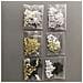 Cornetti, 30 Pezzi Lettere E 100 Pezzi Stelle Black - Foto miniatura 3
