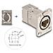 Connettore Integrato Rj45 Tipo-d Con Connessione Lsa Cat. 6a Stp Metallo - Foto miniatura 2