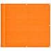 Paravento da Balcone Arancione 90x800 cm 100% Poliestere Oxford - Foto miniatura 1
