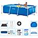 Piscina Fuori Terra - Rettangolo - 260x160x65 Cm - Blu - Include Accessori Coordinati A112 - Foto miniatura 1