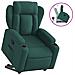 Poltrona Alzapersona Reclinabile Verde Scuro In Tessuto - Foto miniatura 1