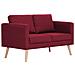 Lusso Casadino -  Divano A 2 Posti In Tessuto Rosso Vino - Foto miniatura 1